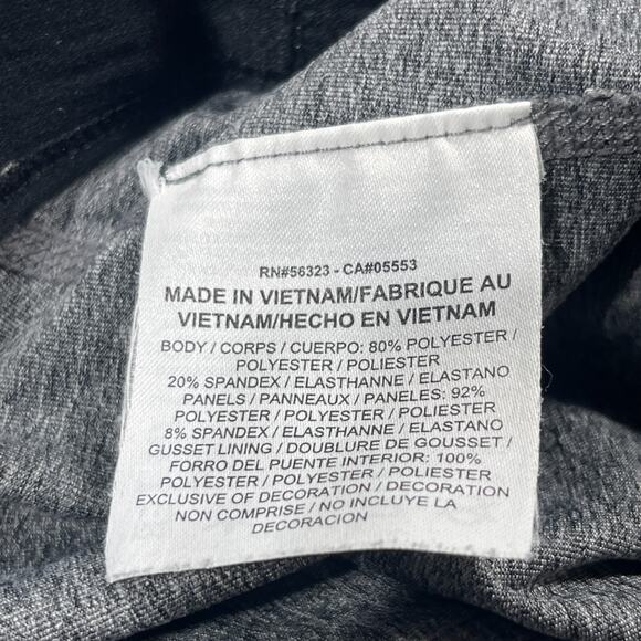 Nike Pro Dri-Fit Leggings Women Small Gray Compression Athletic Full‎ Length - Picture 7 of 10